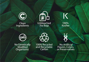 Buddha Teas Organic Skinny Buddha Blend - OU Kosher, USDA Organic, CCOF Organic, 18 Bleach-Free Tea Bag